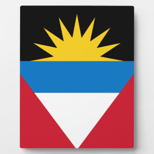 Flagge von Antigua und Barbuda Fotoplatte