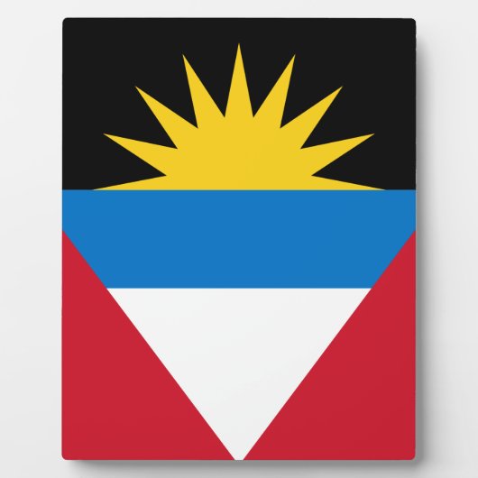 Flagge von Antigua und Barbuda Fotoplatte (Vorderseite)