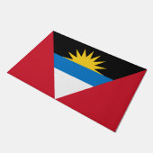 Flagge von Antigua und Barbuda Fußmatte (Schrägansicht)