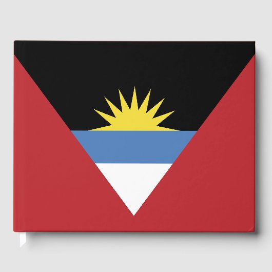 Flagge von Antigua und Barbuda Gästebuch (Vorderseite)