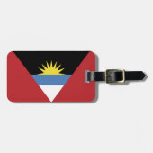 Flagge von Antigua und Barbuda Gepäckanhänger (Vorderseite horizontal)