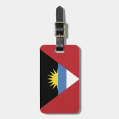 Flagge von Antigua und Barbuda Gepäckanhänger (Vorderseite vertikal)