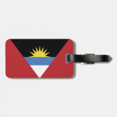 Flagge von Antigua und Barbuda Gepäckanhänger (Rückseite horizontal)