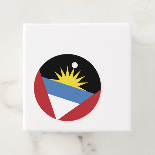 Flagge von Antigua und Barbuda Geschenkanhänger (Beispiel)