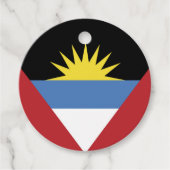 Flagge von Antigua und Barbuda Geschenkanhänger (Vorderseite)