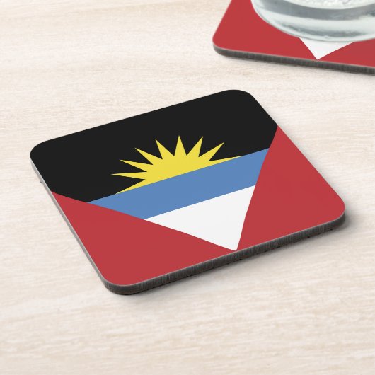 Flagge von Antigua und Barbuda Getränkeuntersetzer (Linke Seite)