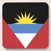 Flagge von Antigua und Barbuda Getränkeuntersetzer (Vorderseite)