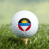 Flagge von Antigua und Barbuda Golfball (Insitu T-Shirt)