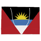 Flagge von Antigua und Barbuda Große Geschenktüte (Rückseite)