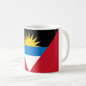 Flagge von Antigua und Barbuda Kaffeetasse (VorderseiteRechts)