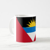 Flagge von Antigua und Barbuda Kaffeetasse (Vorderseite Links)