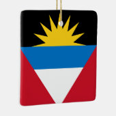 Flagge von Antigua und Barbuda Keramikornament (Rechts)