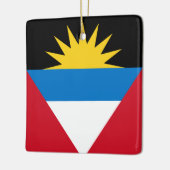 Flagge von Antigua und Barbuda Keramikornament (Links)