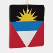 Flagge von Antigua und Barbuda Keramikornament (Rechts)
