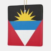 Flagge von Antigua und Barbuda Keramikornament (Links)