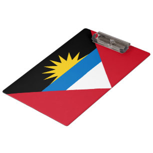 Flagge von Antigua und Barbuda Klemmbrett