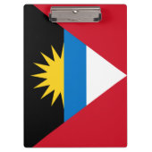 Flagge von Antigua und Barbuda Klemmbrett (Vorderseite)