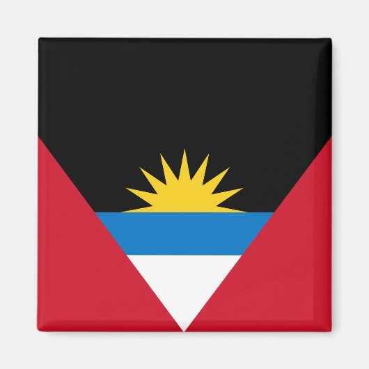 Flagge von Antigua und Barbuda Magnet (Vorne)