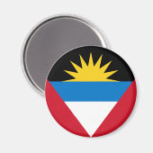 Flagge von Antigua und Barbuda Magnet (Vorderseite/Rückseite)