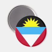 Flagge von Antigua und Barbuda Magnet (Vorderseite/Rückseite)