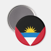 Flagge von Antigua und Barbuda Magnet (Vorderseite/Rückseite)