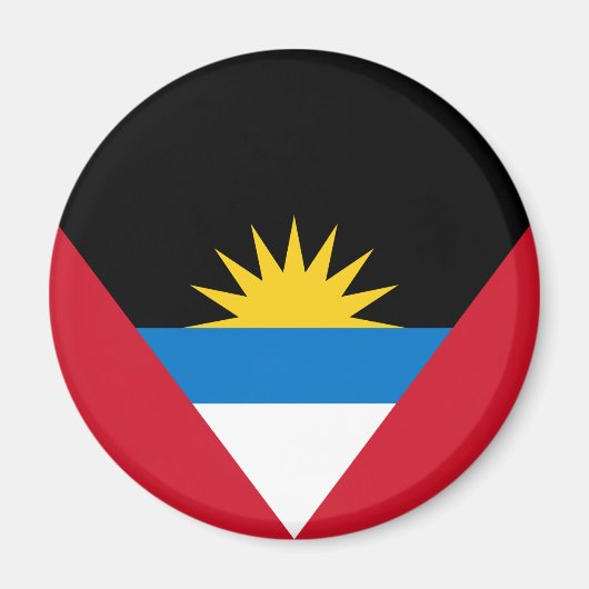Flagge von Antigua und Barbuda Magnet (Vorne)