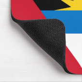 Flagge von Antigua und Barbuda Mousepad (Ecke)