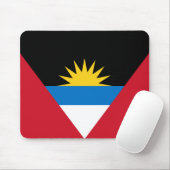 Flagge von Antigua und Barbuda Mousepad (Mit Mouse)
