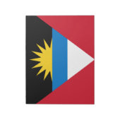 Flagge von Antigua und Barbuda Notizblock (Rotiert)