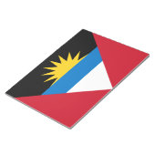 Flagge von Antigua und Barbuda Notizblock (angewinkelt)
