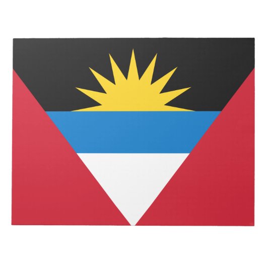 Flagge von Antigua und Barbuda Notizblock (Vorderseite)