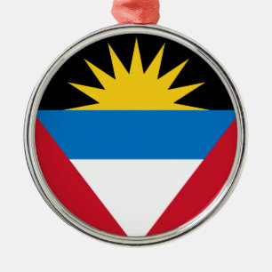 Flagge von Antigua und Barbuda Ornament Aus Metall