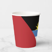 Flagge von Antigua und Barbuda Pappbecher (Vorderseite)
