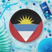 Flagge von Antigua und Barbuda Pappteller (Party)