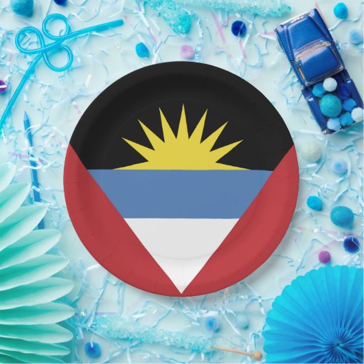 Flagge von Antigua und Barbuda Pappteller (Party)