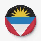 Flagge von Antigua und Barbuda Pappteller (Vorderseite)