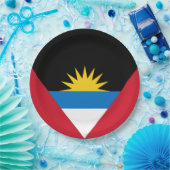 Flagge von Antigua und Barbuda Pappteller (Party)