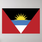 Flagge von Antigua und Barbuda Poster (Vorne)