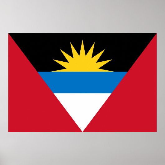 Flagge von Antigua und Barbuda Poster (Vorne)
