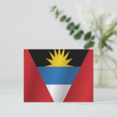 Flagge von Antigua und Barbuda Postkarte (Stehend Vorderseite)