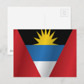 Flagge von Antigua und Barbuda Postkarte (Vorne/Hinten)