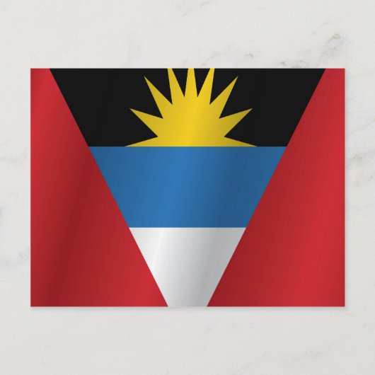 Flagge von Antigua und Barbuda Postkarte (Vorderseite)