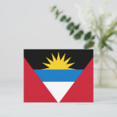 Flagge von Antigua und Barbuda Postkarte (Stehend Vorderseite)