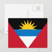 Flagge von Antigua und Barbuda Postkarte (Vorne/Hinten)