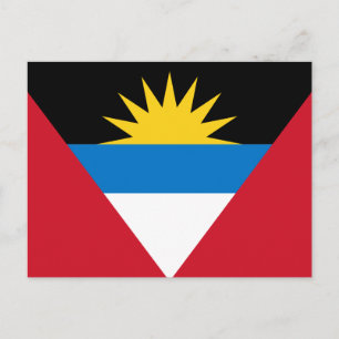 Flagge von Antigua und Barbuda Postkarte