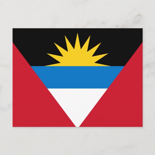 Flagge von Antigua und Barbuda Postkarte (Vorderseite)