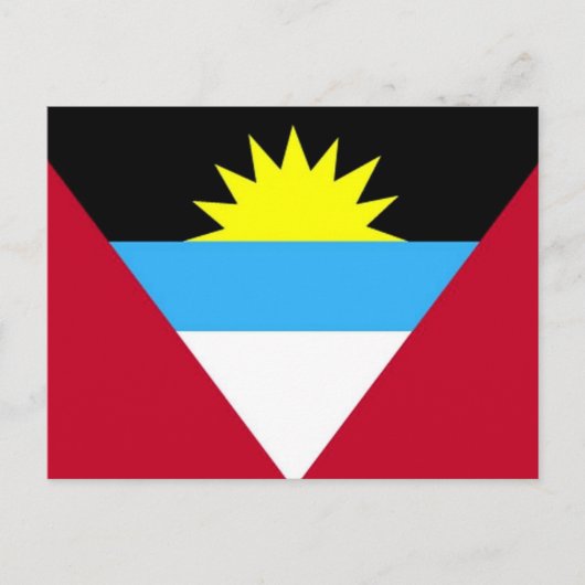 Flagge von Antigua und Barbuda Postkarte (Vorderseite)