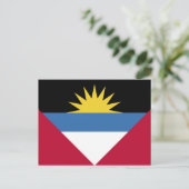 Flagge von Antigua und Barbuda Postkarte (Stehend Vorderseite)