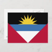 Flagge von Antigua und Barbuda Postkarte (Vorne/Hinten)