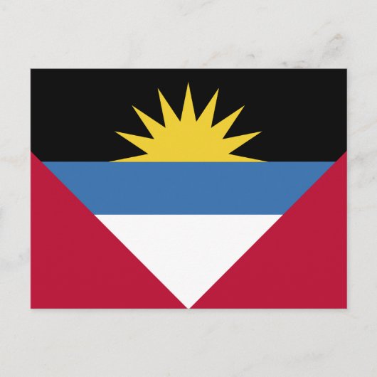 Flagge von Antigua und Barbuda Postkarte (Vorderseite)